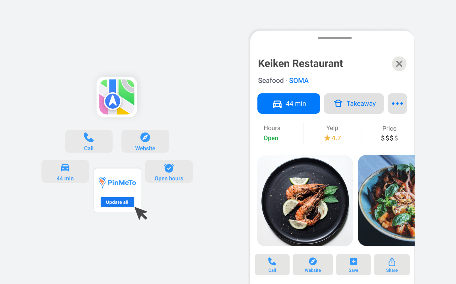 listings on Apple Maps